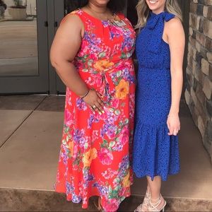 Jessica Howard fun floral bright sleeveless dress!